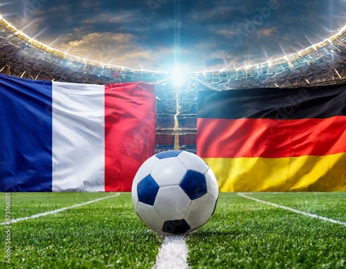 Frankreich gegen Deutschland, Fußball Stadion