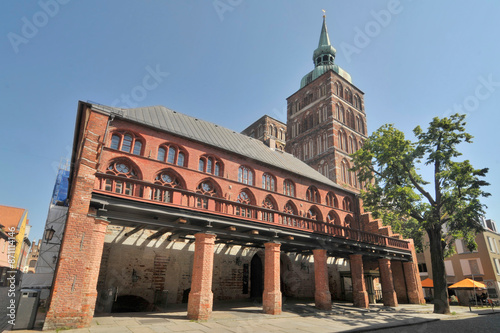 Gothic St. Nicholas Church the oldest church of the Hanseatic city of Stralsund in Germany