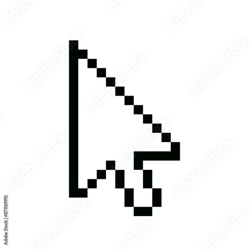 Cursor pixel. Computer pixel cursor.