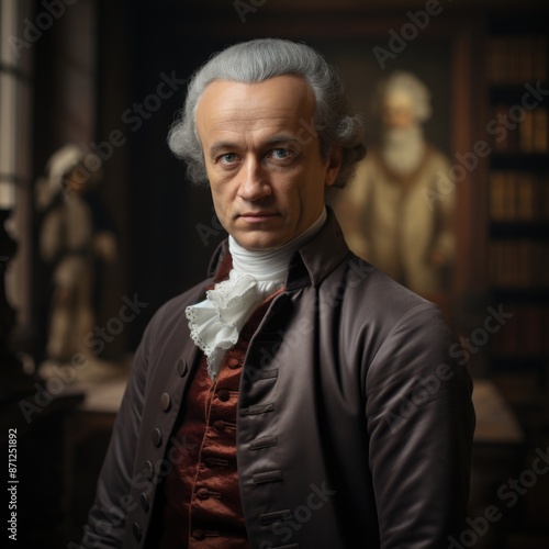 Immanuel Kant: a German philosopher who shaped modern thought and is renowned for his profound insights into metaphysics, ethics and epistemology.