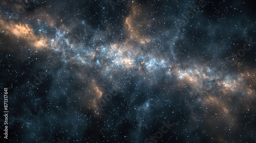 Milky Way galaxy background with stars