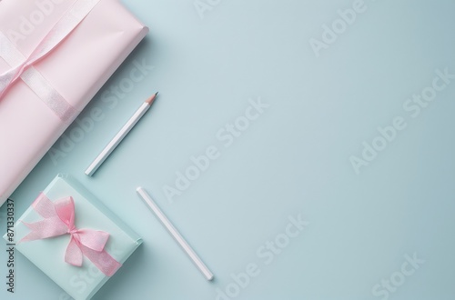 pink paper and pen on a table