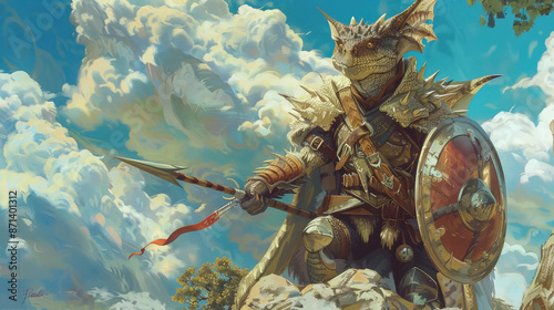 Kobold Dragonshield: Fierce Protector of the Underground Realm Fantasy wallpaper