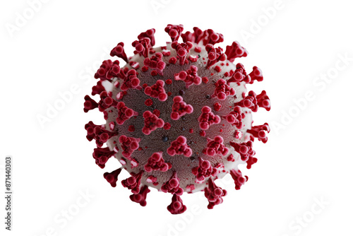 a close up of a virus