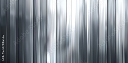 Iridescent silver holographic chrome foil vaporwave background texture pattern. A trendy pearlescent pastel rainbow prism effect. A corrugated ribbed privacy glass reflection 3D rendering.