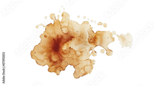 Irregular Coffee Stain with Gradient