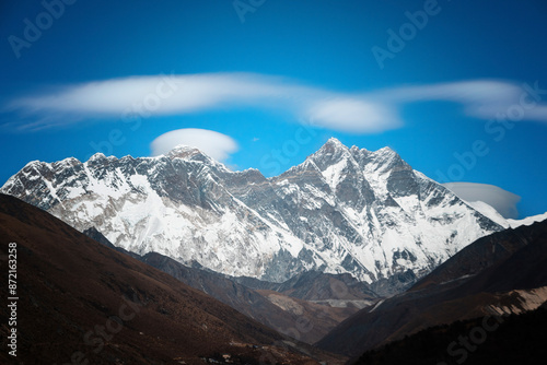 The cap cloud on Mt. Everest and Lhotse