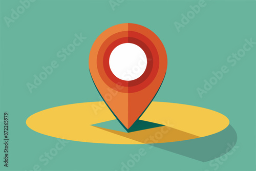 Pin lokator map icon illustration template