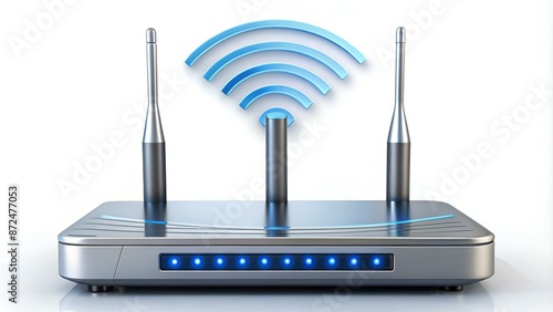 Wireless Router with the antenna illustration