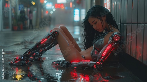 female cyborg