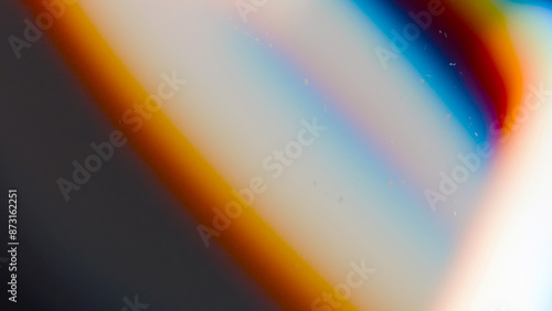 Abstract defocused image with chromatic aberration effect. Speculars and light. 