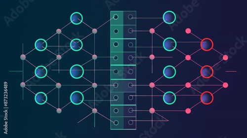 The architecture of a convolutional neural network in vector form illustrates how AI functions. It involves data science, machine learning, and artificial intelligence, featuring input, output, and tw