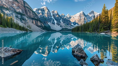 moraine lake, banff national park, alberta, canada