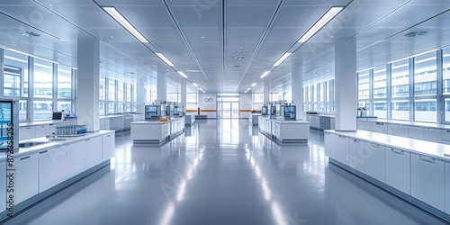 Modern Laboratory with Advanced Equipment and Bright Lighting