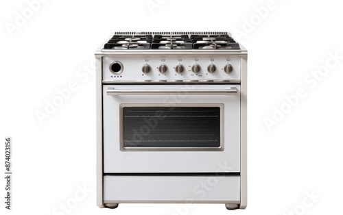 Kitchen stove with oven isolated on white background