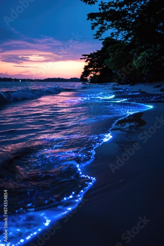 Bioluminescent Beach, Nature’s Glowing Spectacle