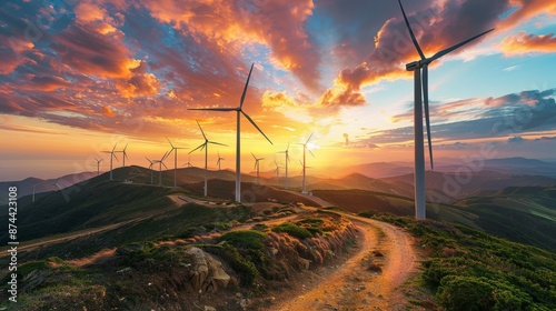 Revamped wind energy photo metadata: Clean electricity generation with sustainable wind resources