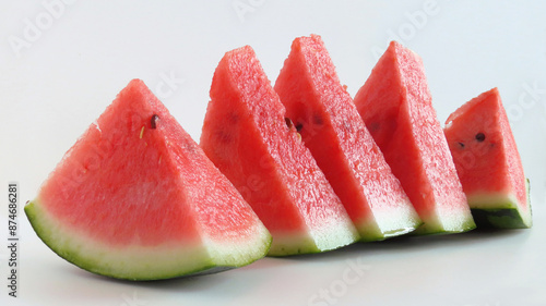 watermelon slices, summer cut fruit