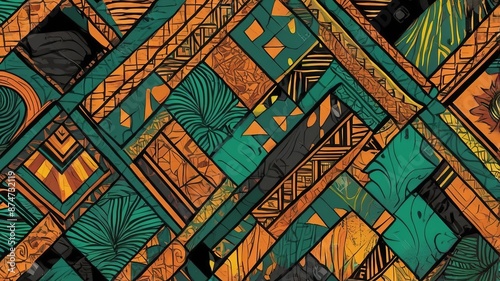 Plano de Fundo com estampa típica africana.