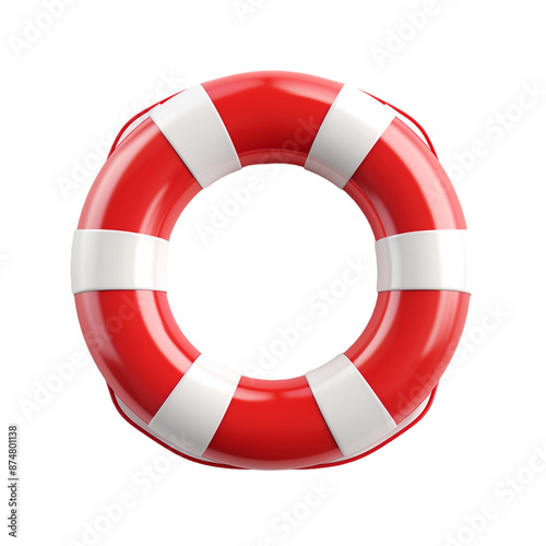 lifebuoy isolated on white