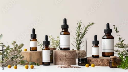 A natural skincare product line featuring plant-based extracts and essential oils. 