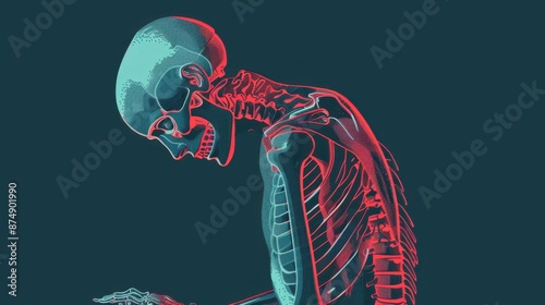 the human skeleton is shown in this illustration