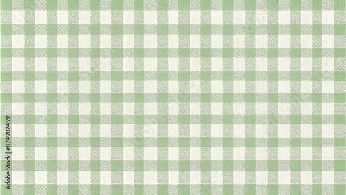 Soft, calming, and elegant light sage green gingham pattern on a vector background, perfect for design and digital projects.