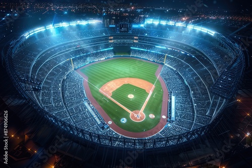 a baseball stadium, ultra realistic 