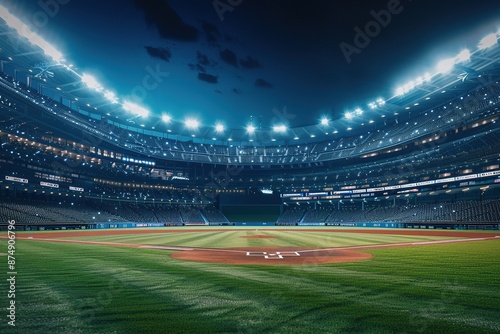 a baseball stadium, ultra realistic 