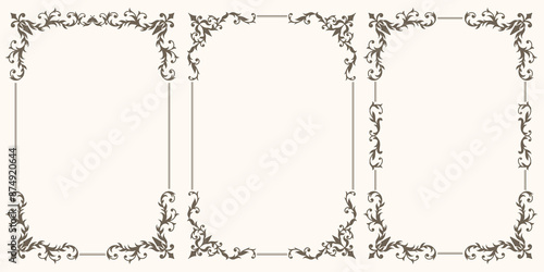 Set of decorative frames