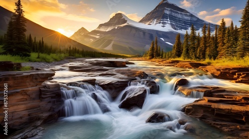 Panoramic view of Banff National Park, Alberta, Canada