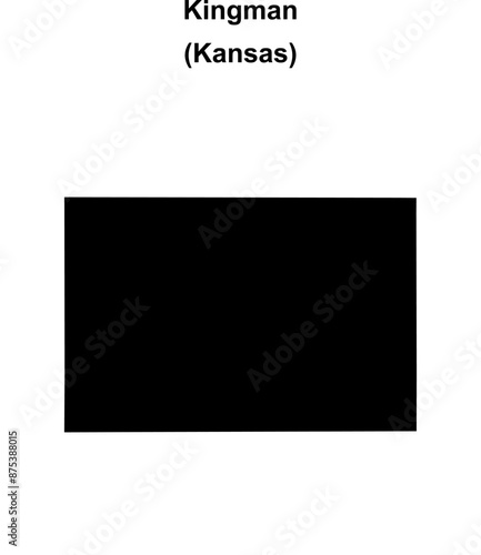 Kingman County (Kansas) blank outline map