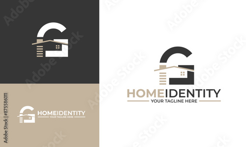 Letter G Home Identity Logo Template