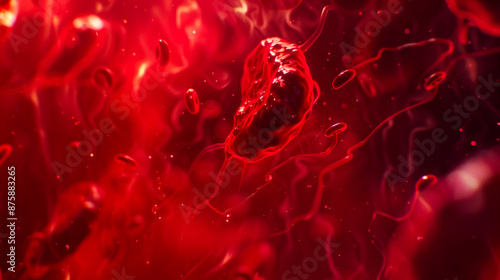 3D rendering of red blood cell