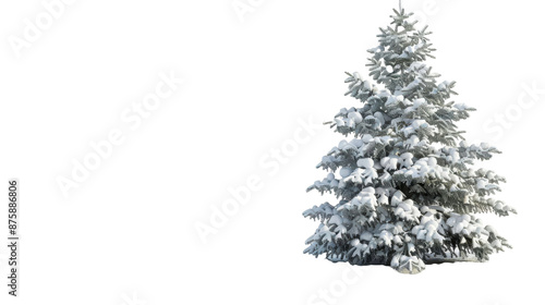 christmas tree isolated on white