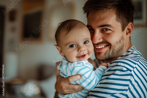 Father and Baby New Dad The Joy of Fatherhood: Embracing the Moments Family Parent Moment