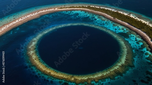 Majestic Circular Coral Reef