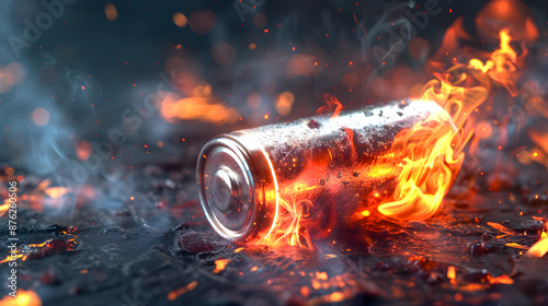 Lithium Batteries Danger Explores - Burns Flares Fire Hazard