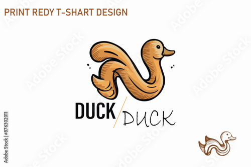 DUCK SHIRT DESIGN PRINT RADY EPS 