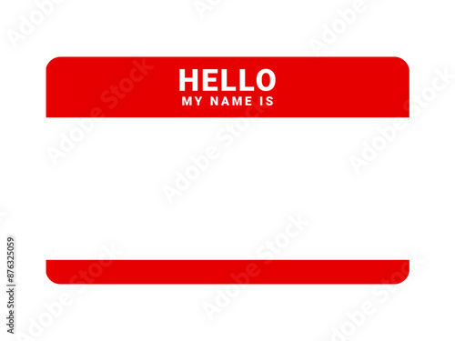 Graffiti tag background. Hello, my name is. Sticker your name tag. Street art graffiti background.