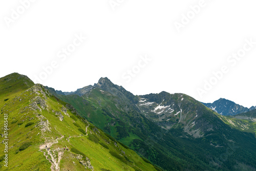 mountain landscape. Isolated 