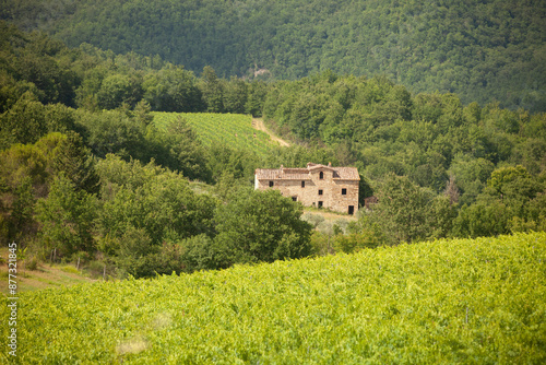 Italia, Toscana, il paese di San donato in Poggio.