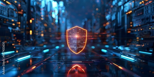 CyberGuardian immunity to malware neutralizes threats swiftly ultimate defender against cyber threats. Concept Cybersecurity, Malware Protection, Threat Neutralization, Cyber Defense