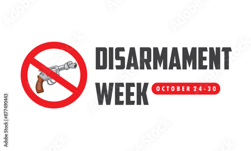 disarmament week concept vector illustration design