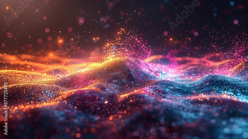 Quantum resonance involves the interaction of quantum states with external fields leading to precise control over quantum systems and advancements in spectroscopy Background Illustration, Bright