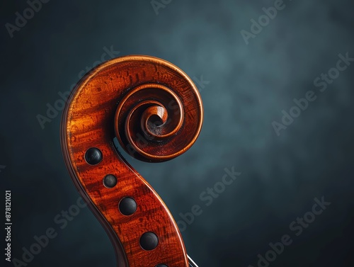 Artistic exploration of the structural intricacies of a violin, Structure Creativity Instruments, Detailed art