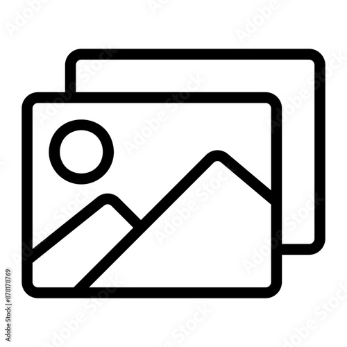 photos line icon