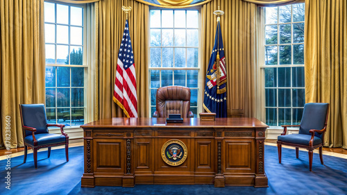 Secretary desk of the office of the president of the United States of America presidential room