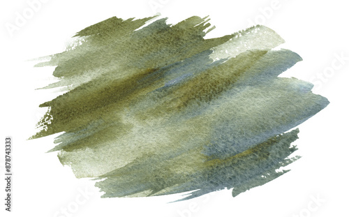 PNG Ink watercolor hand drawn smear blot brushstroke painting desing element. Wet texture color paper on transparent background.