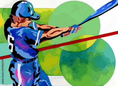 スポーツのイラスト - ベースボール・野球・野球選手
